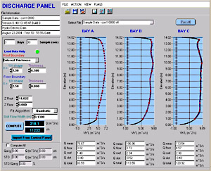 screen capture of velocity profiles